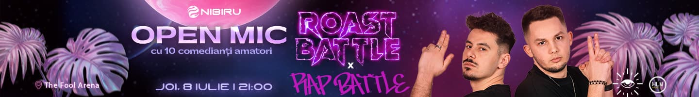 Ediție Specială Open Mic: ROAST BATTLE și RAP BATTLE - MCs Păune și Moise